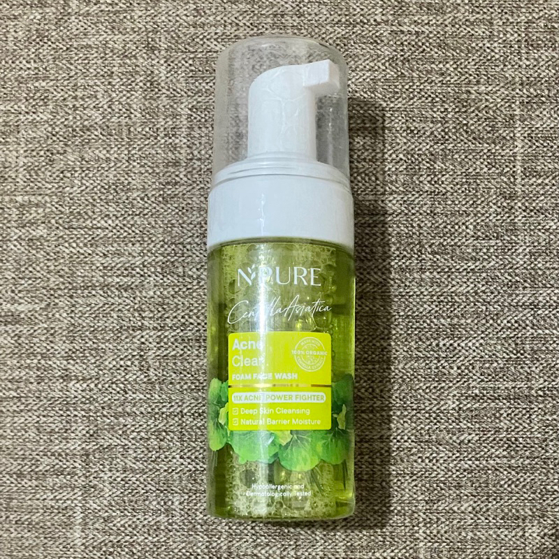 Npure Centella Asiatica Leaves Cica Acne Clear Foam Face Wash